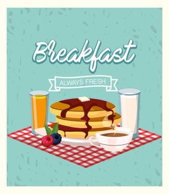 portakal suyu ve kahve fincanı ile lezzetli gözleme