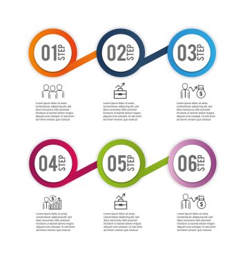 Infographic Finans iş bilgi raporu