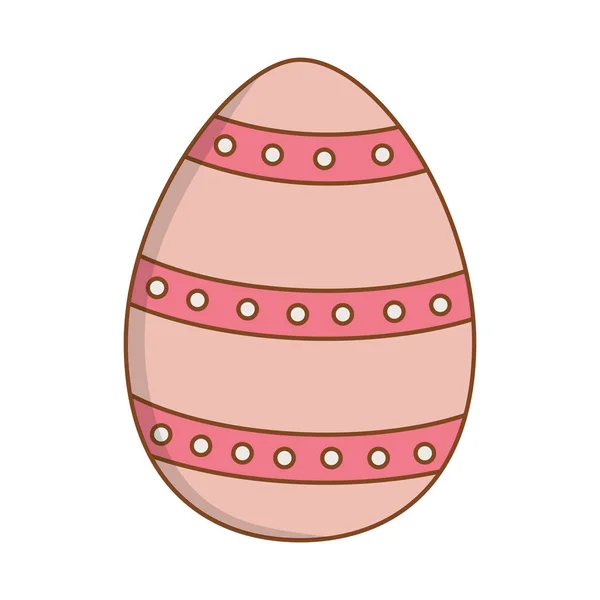 Beautitul huevo punteado pintado icono de Pascua — Vector de stock