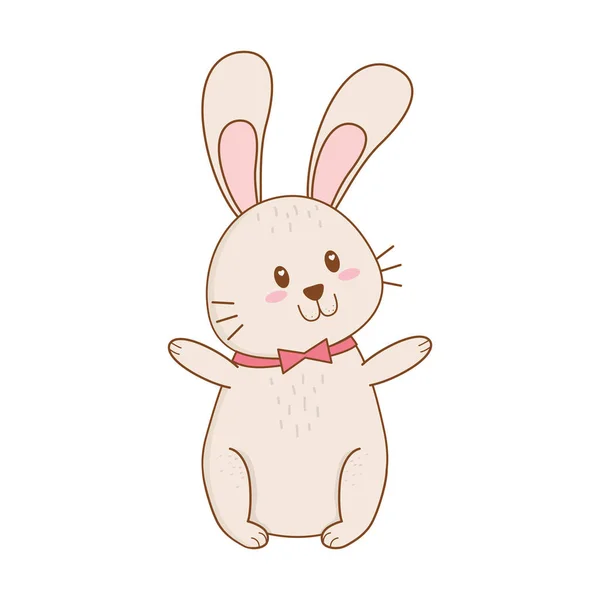 Little rabbit easter character — Stock Vector