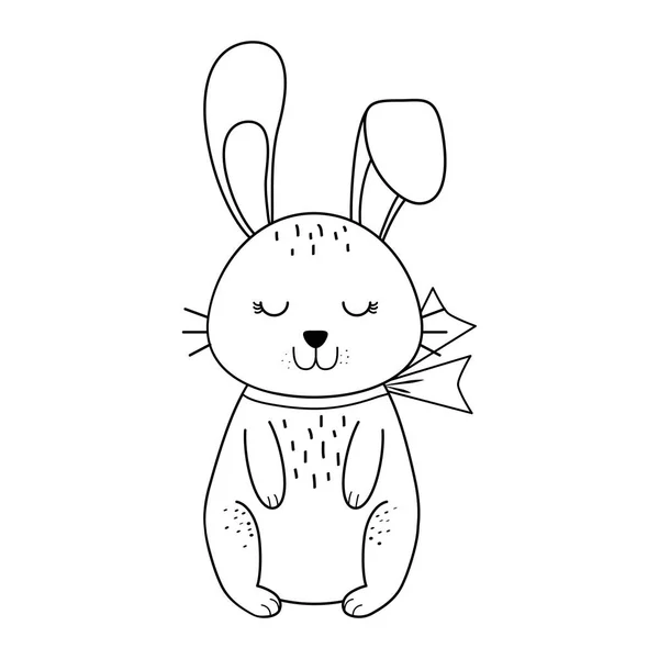 Mały królik Wielkanoc charakter — Wektor stockowy