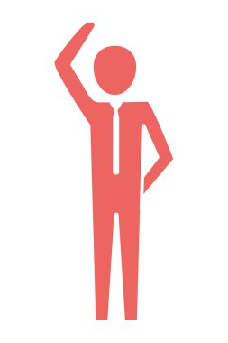 man pictogram cartoon