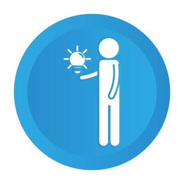 man pictogram cartoon