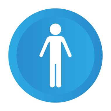 man pictogram cartoon