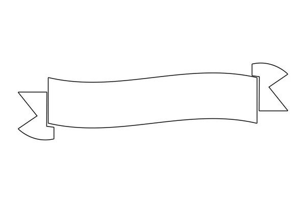 Icône de ruban isolé — Image vectorielle