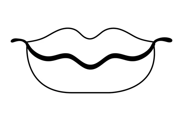 Harlequin lips icon — Stock Vector