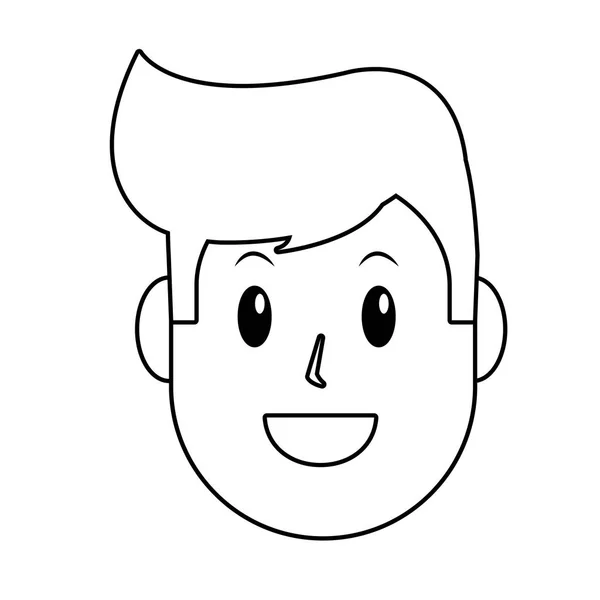 Mladý muž avatar — Stockový vektor