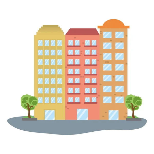 Icono paisaje de ciudad — Vector de stock