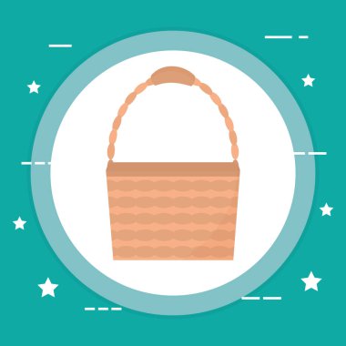 hasır sepet boş simgesi