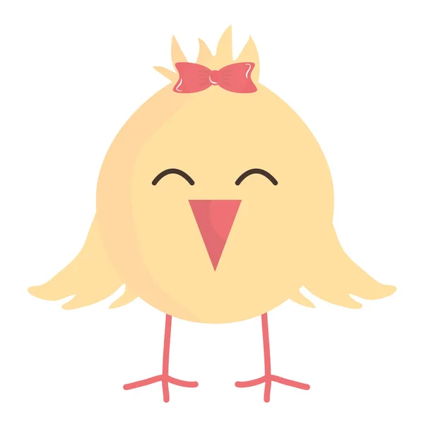 Little chick easter character — Stock Vector