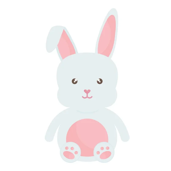 Icône de personnage de lapin mignon — Image vectorielle