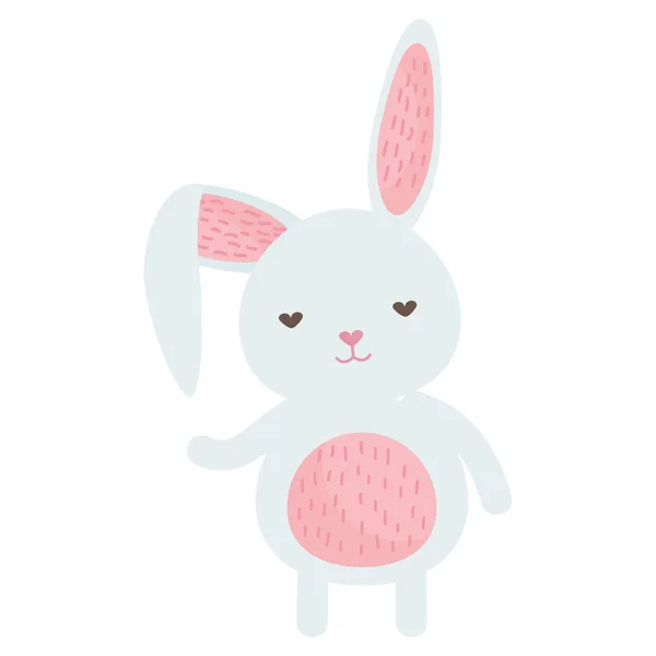 Cute rabbit character icon — Stock Vector