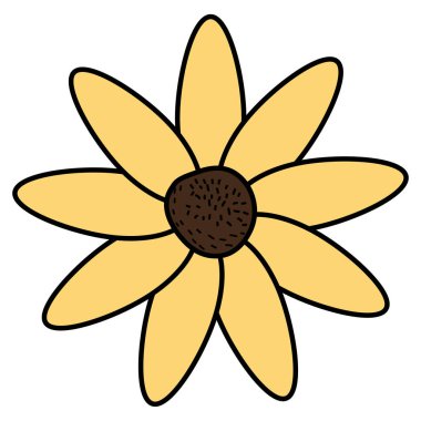 güzel çiçek dekoratif simgesi