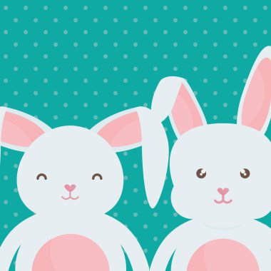 sevimli tavşanlar karakter simgesi