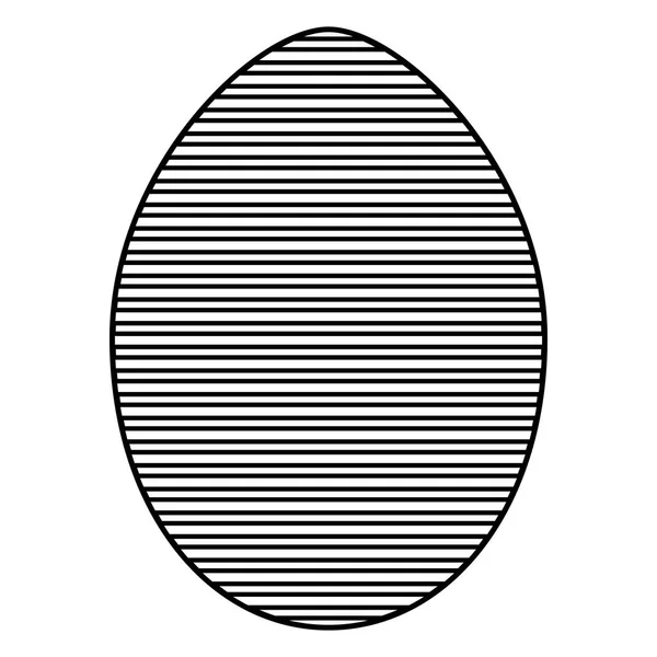 Яйцо окрашены счастливую Пасху с геометрическими фигурами — стоковый вектор