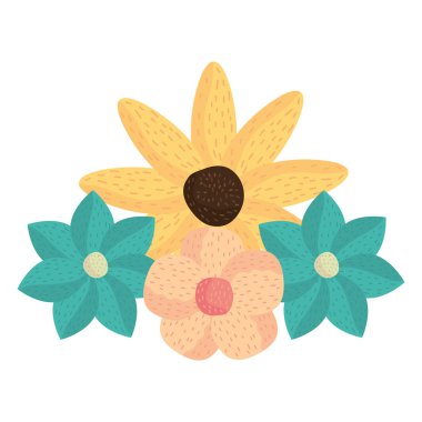 Güzel çiçek bahçesi dekorasyonu