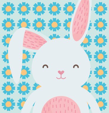 sevimli tavşan karakter simgesi