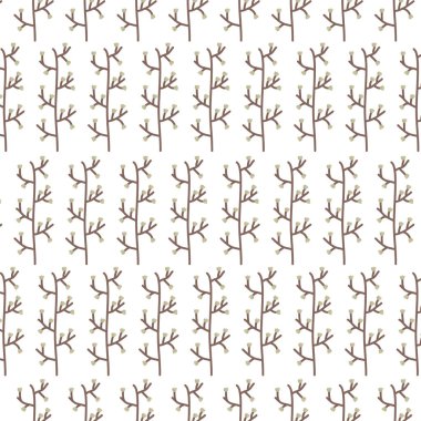 şube ile desen yapraklar