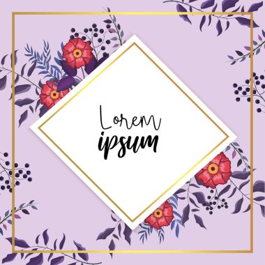 etiket ile egzotik bitkiler çiçek ve yaprakları