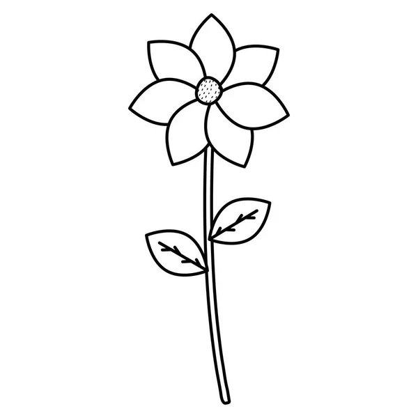 Güzel çiçek dekoratif simgesi — Stok Vektör