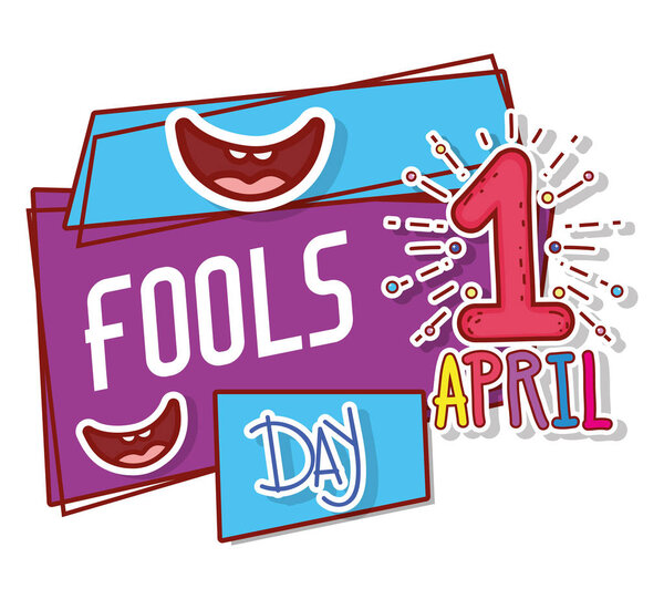 smiles with first april and fools day celebration