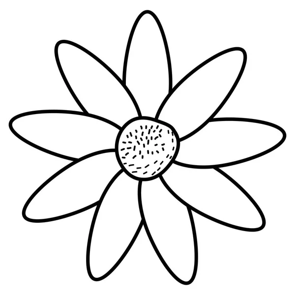 美丽的花朵装饰图标 — 图库矢量图片