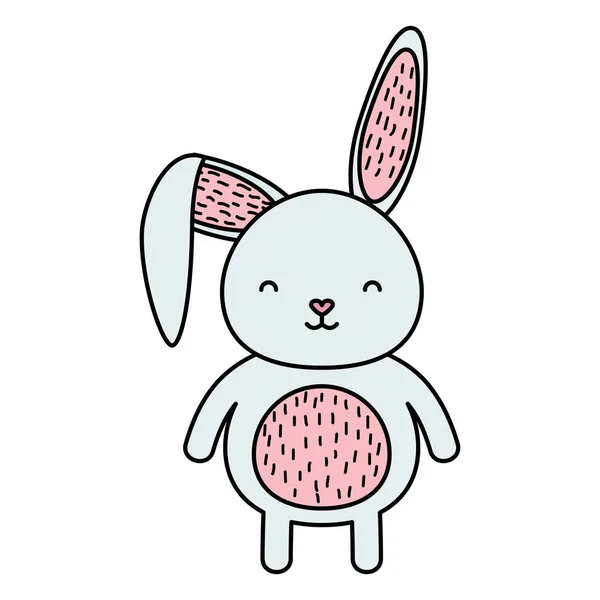 Icône de personnage de lapin mignon — Image vectorielle