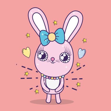 tavşan kurdele ile Sevgililer günü kutlama için yay