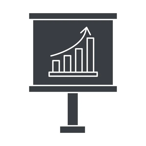 Statistics graphics cartoon — Stock Vector