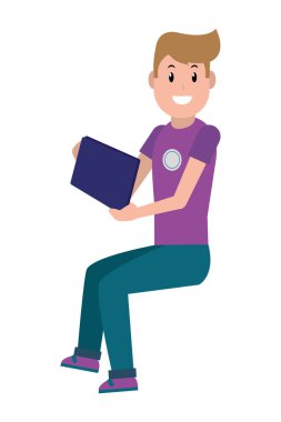 Genç adam çizgi filmi