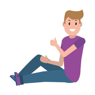 Genç adam çizgi filmi