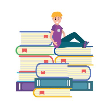 Eğitim adam çizgi film