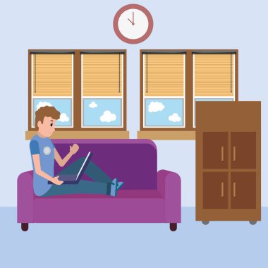 Genç adam çizgi filmi