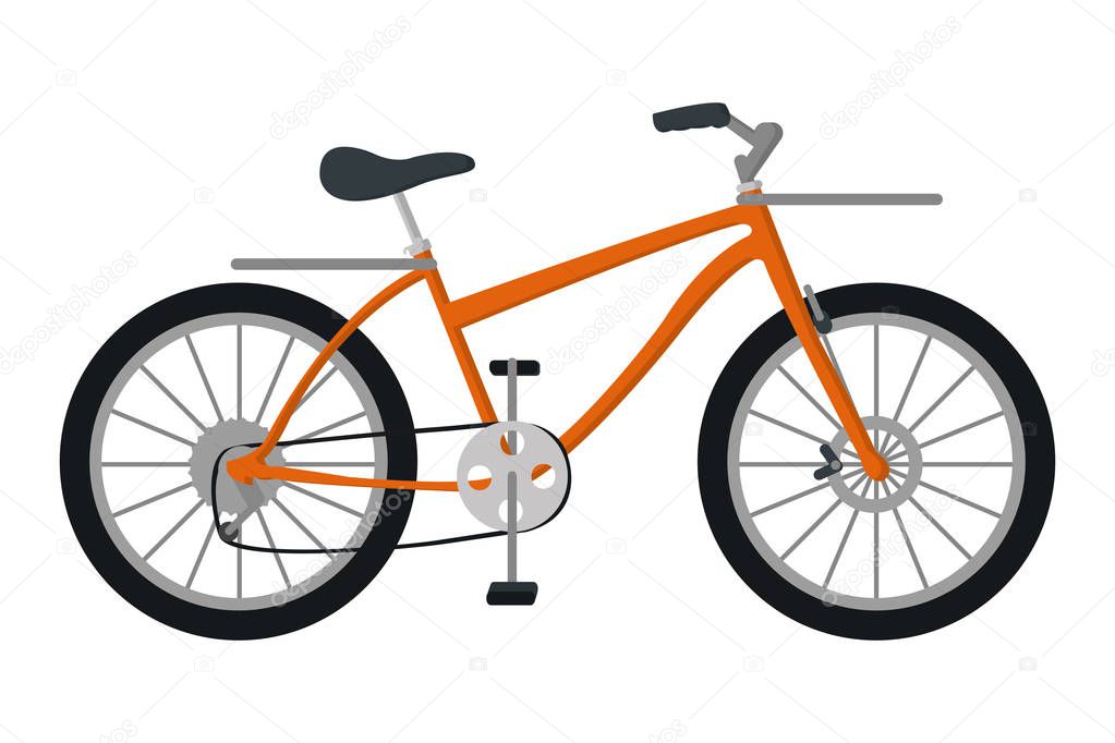 bicycle icon isolated
