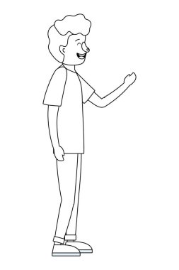 Genç adam çizgi filmi