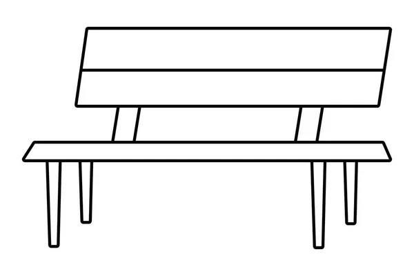 Park bench cartoon — Stockvector