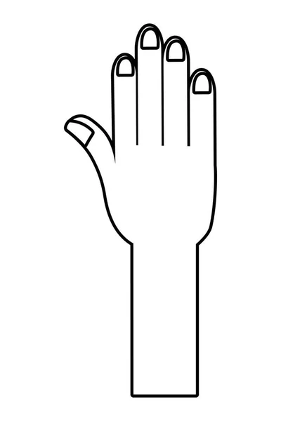 Karikatur menschlicher Hand — Stockvektor