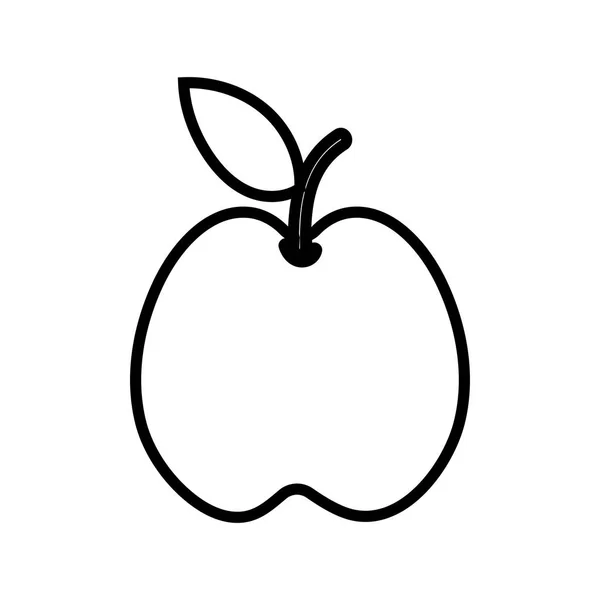 Apfel-Frucht-Karikatur — Stockvektor