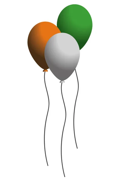 Globos partido patrick feriados —  Vetores de Stock