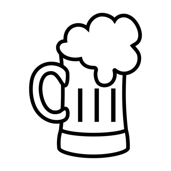 Bier glas cartoon — Stockvector