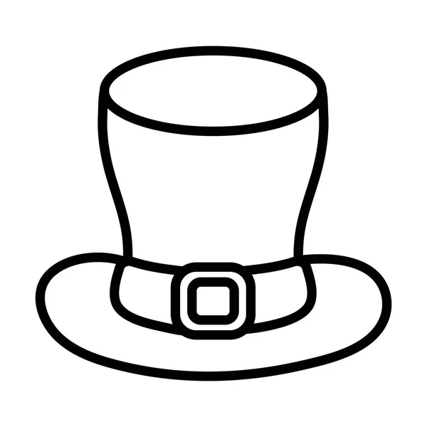 Chapeau en cuir dessin animé — Image vectorielle