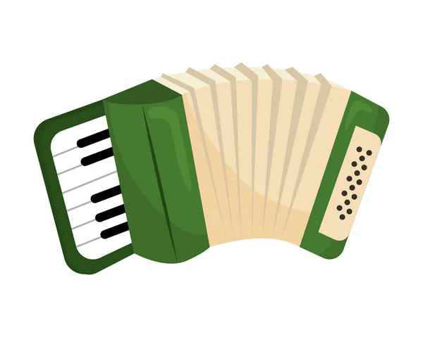 Musikinstrument Akkordeon Cartoon — Stockvektor