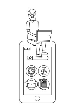 Online Eğitim çizgi film