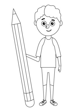 genç çocuk öğrenci kalem