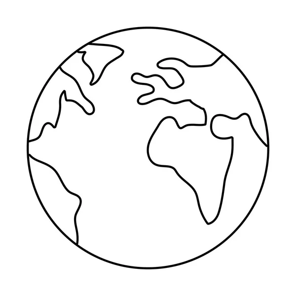 Carte du monde bande dessinée — Image vectorielle