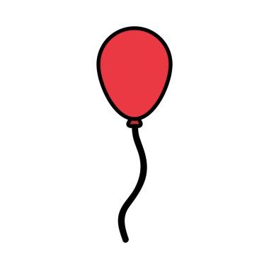 renk balon parti dekorasyon nesne stili