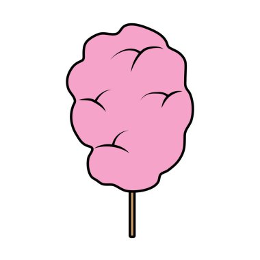 renk tatlı kabarık şeker ipi snack