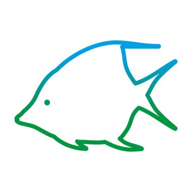 satır tropikal melek balık doğa hayvan bozulmuş