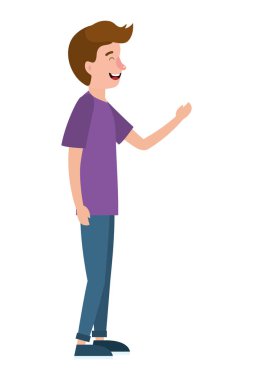 Genç adam çizgi filmi