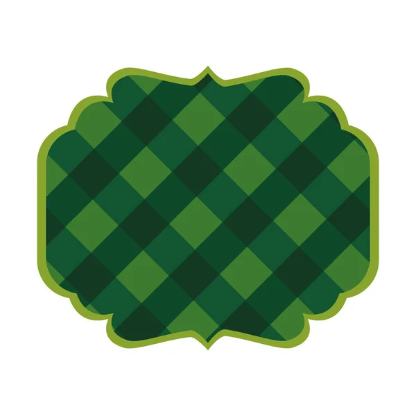 Logga grön irländska — Stock vektor